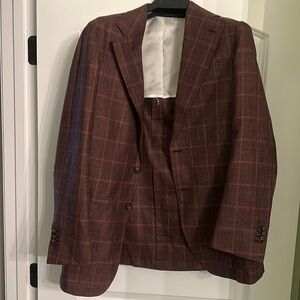 Suit supply maroon blazer - size 38R
